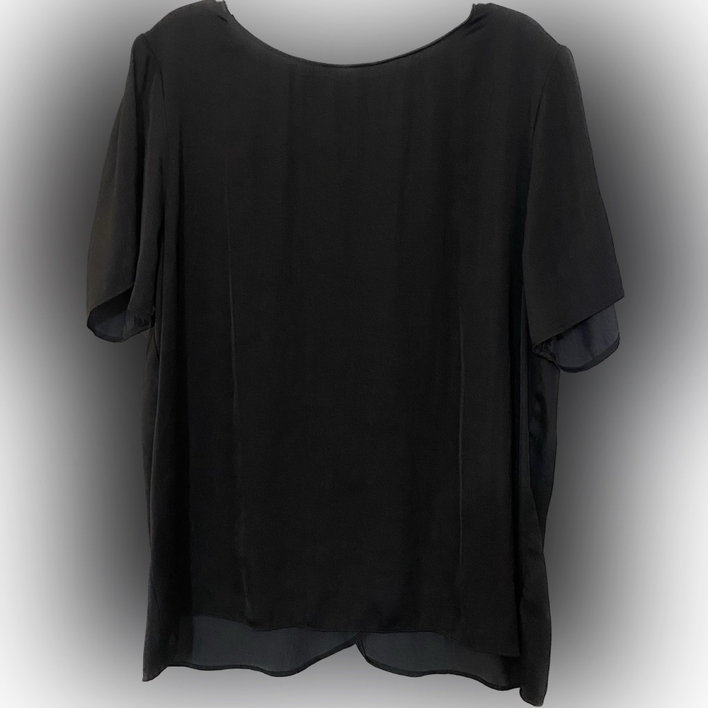 Socialite Black Silky Top